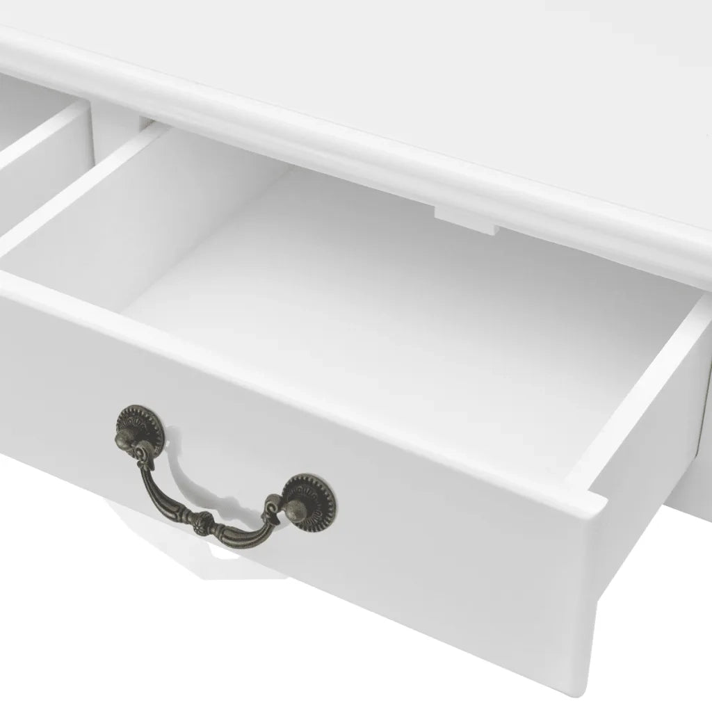 Tavolino da CaffÃ¨ con 4 Cassetti Bianco  cod mxl 25418