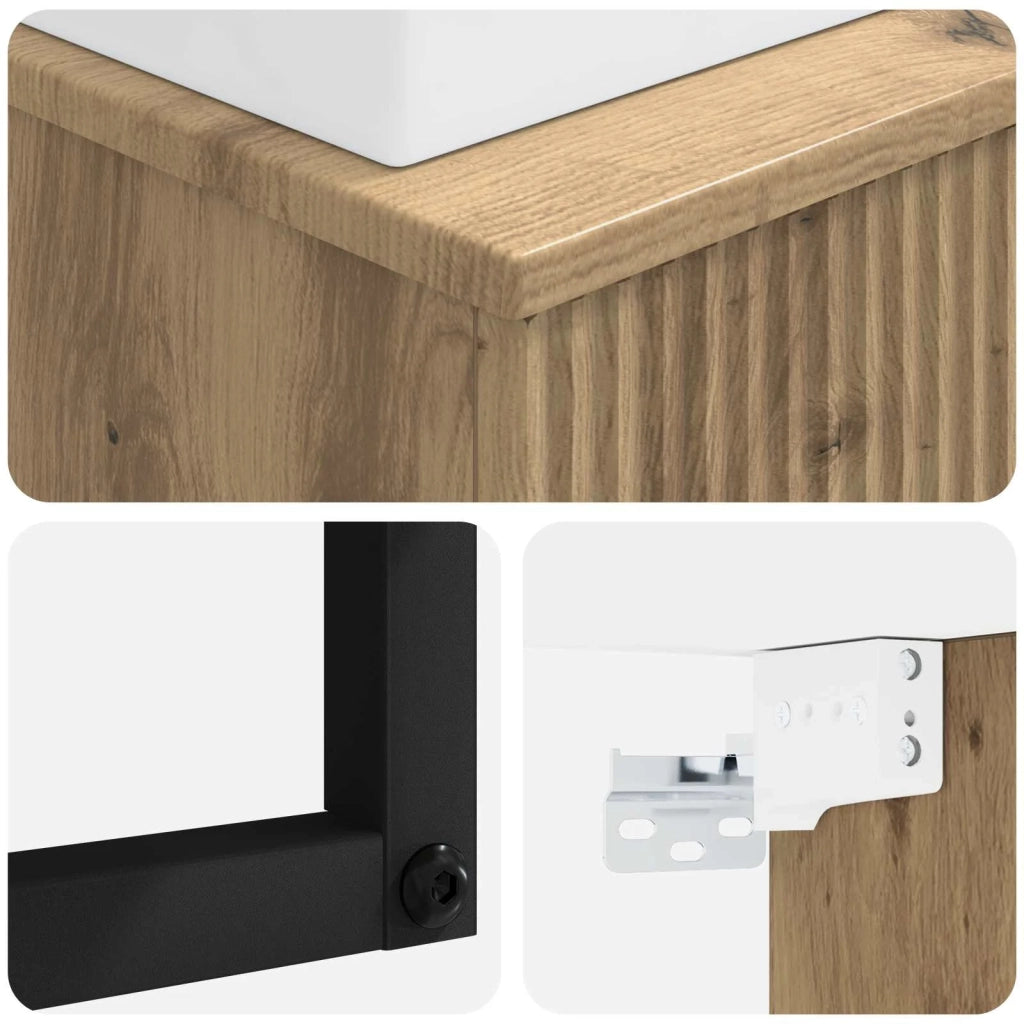 Lavabo da Parete Rovere Artigianale 40 x 41 x 39 cm