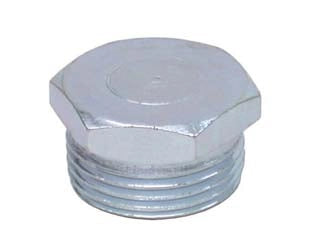 TAPPO ESAGONALE MASCHIO ACCIAIO ZINCATO- - M 3/8 - 10 pezzi