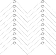 20 pezzi lente torsionale in acciaio inossidabile 304 con torsione a 90°, diametro esterno 5,0 mm, lente torsionale rettilinea per riparazione di mobili in legno.