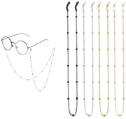 Cinturino per occhiali 4 pezzi - Corda per occhiali regolabile - Ferretti antiscivolo - Adatto per donne/uomini - Ideale per sport/viaggi