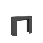 Consolle allungabile 90x25/181 cm Slick - Antracite Spatolato