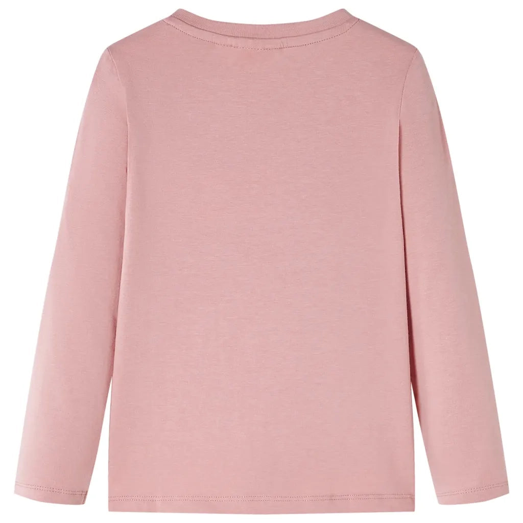 Maglietta da Bambina a Maniche Lunghe Rosa 116 14391