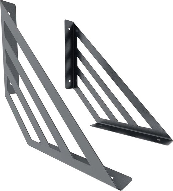 Sostegno a trave per pannelli - Braccio di sostegno per pannelli - 250x250mm - Antracite - Acciaio - Sossai