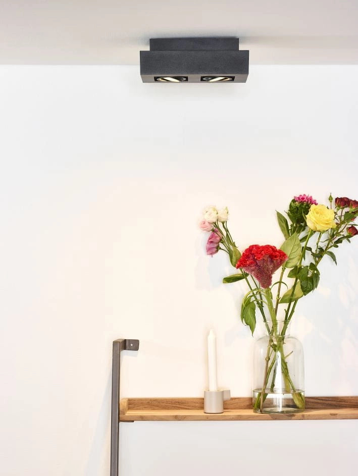 Lucide XIRAX faretto doppio da soffitto GU10 5W 3000K nero