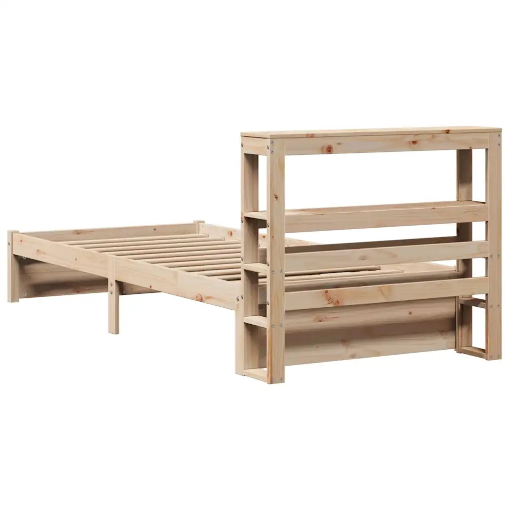 Giroletto con Testiera 75x190 cm in Legno Massello di Pino