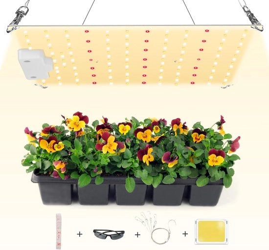 Lampada LED per Piante 50W con LED Samsung - Bulbo di Luce per Crescita a Spettro Completo per Idroponica, Giardino, Piante da Interno - Crescita di Verdure e Fiori - Equivalente a 500W HPS