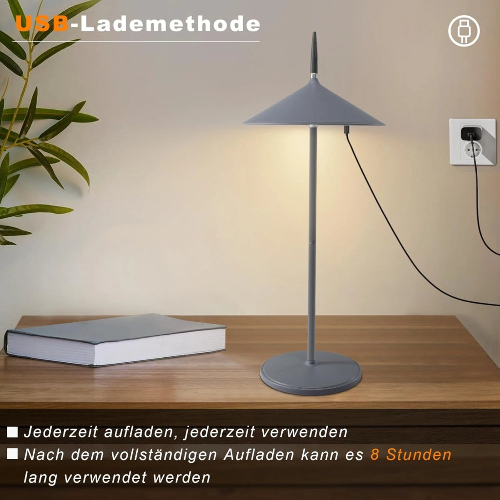 ZMH Lampada da tavolo LED moderna ricaricabile touch dimmerabile per esterni giardino