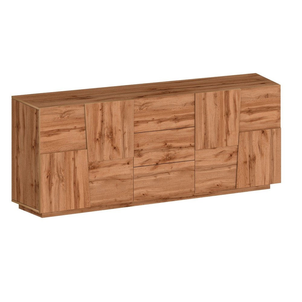 Madia 4 ante 3 cassetti moderna 220x44x86cm - INFINITY