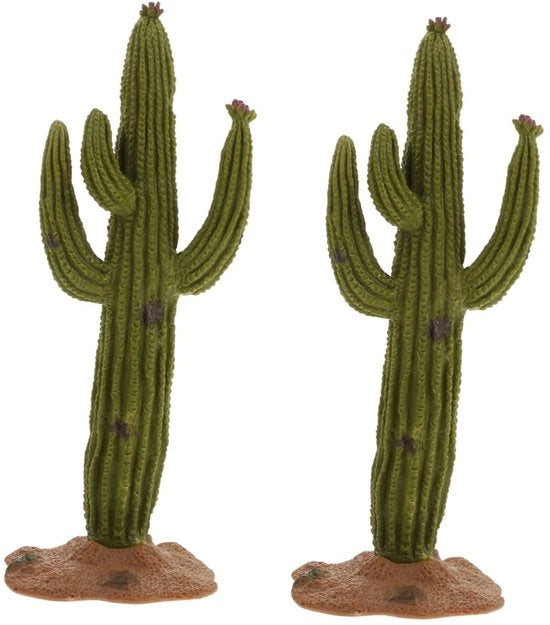 Due Cactus torta albero decorazione ornamentale mini deserto imitazione decorazione decorativa materiale per la casa architettura esterna centrale ambiente zen simulazione piante fai da te cactus artificiale