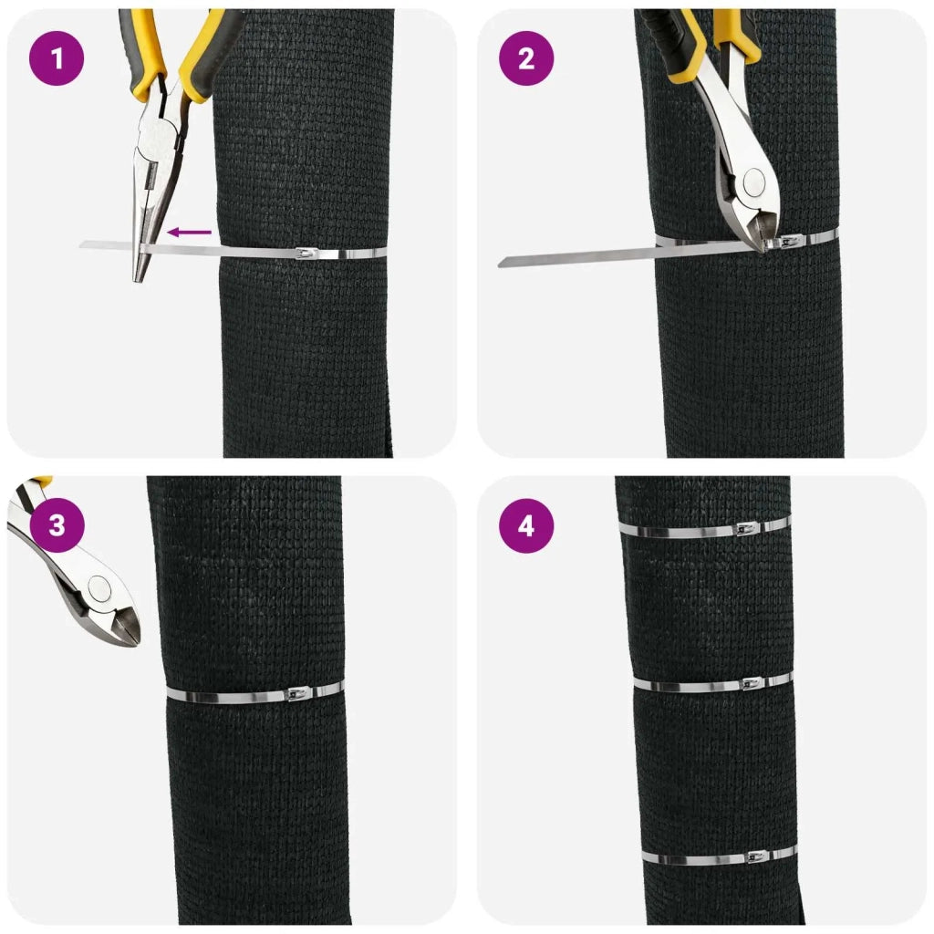 Fascetta per Cavi 50 pz 4,6 x 600 mm Argento 42029330