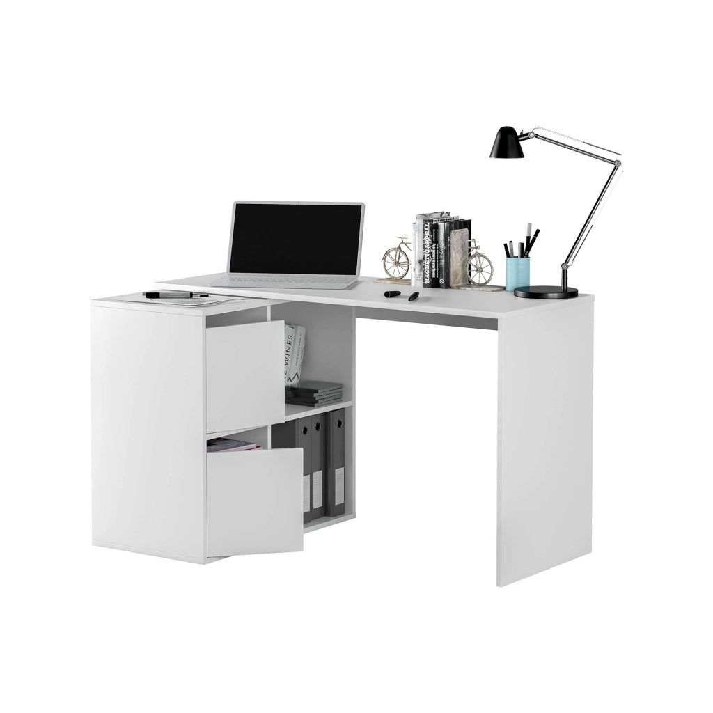Ascona, Scrivania Modulabile, 152x49x74h cm Bianco