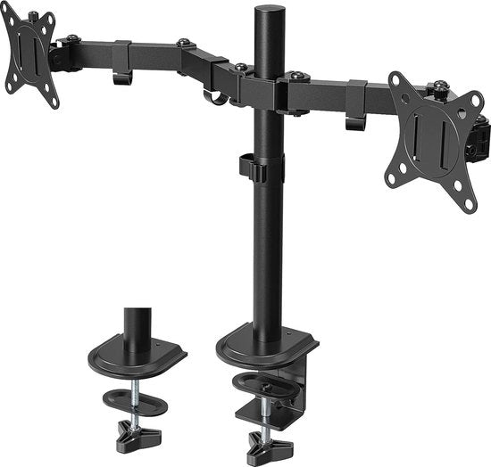 Monitor Ergonomica Adattabile per Scrivania - Stand per Monitor Ergonomico - Adatto per Monitor da 17" a 32" - Ottimizza la Tua Area di Lavoro con Questo Sostegno Duraturo