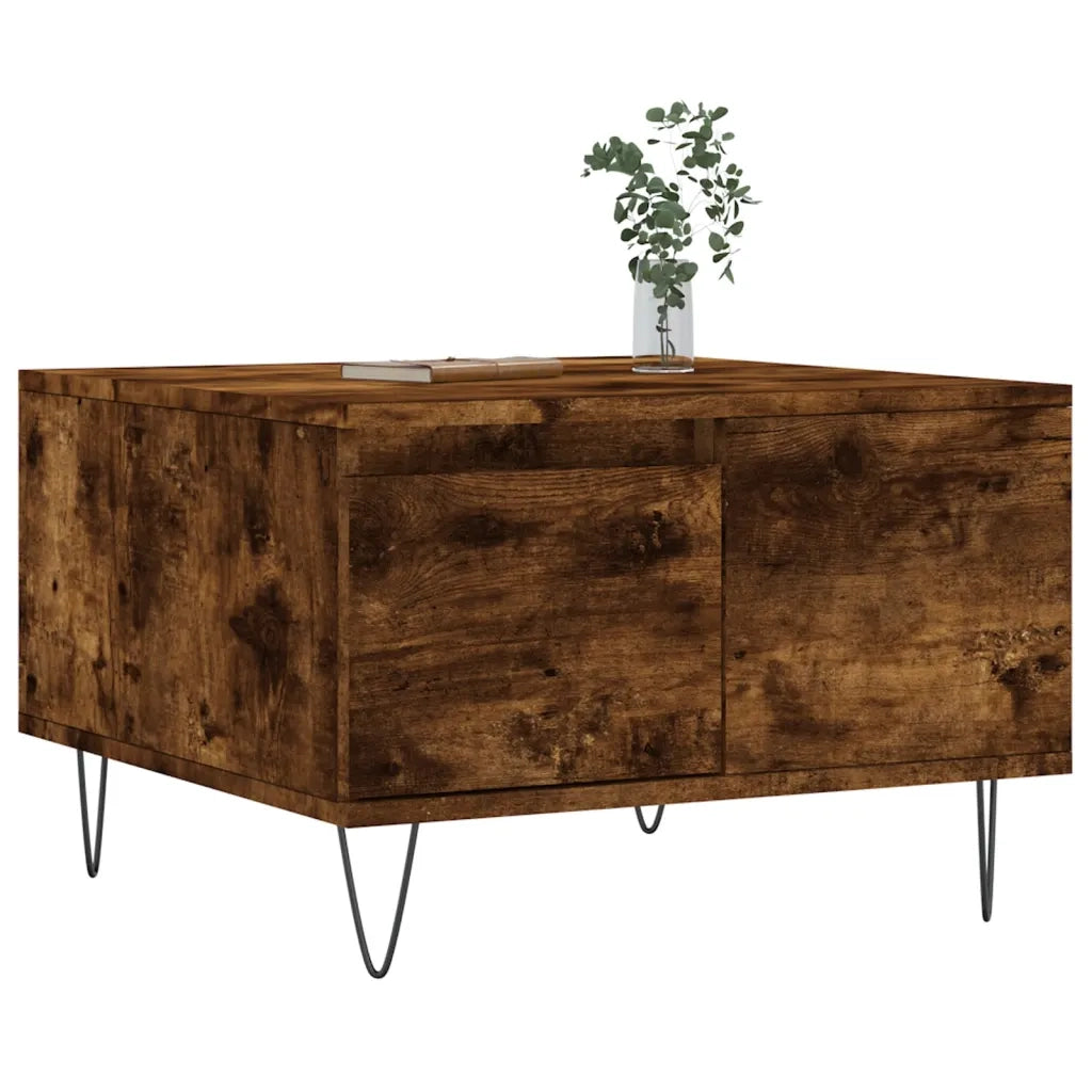 Tavolino da salotto | Tavolino da caff¨¨ | Tavolino da Soggiorno Rovere Fumo 55x55x36,5 cm Legno Multistrato