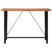 Tavolino da Bar 150x70x107 cm Legno Massello di Acacia e Ferro 356371