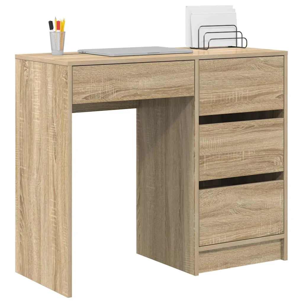 Scrivania Rovere Sonoma 90 x 37.5 x 75 cm Legno multistrato 869492