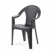 Sedia Ischia Antracite Effetto Rattan Set 2 Pezzi - Ipae-Progarden