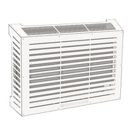 Copertura unità esterna climatizzatore bianco/sabbia 86x44x68 cm.  condizionatore