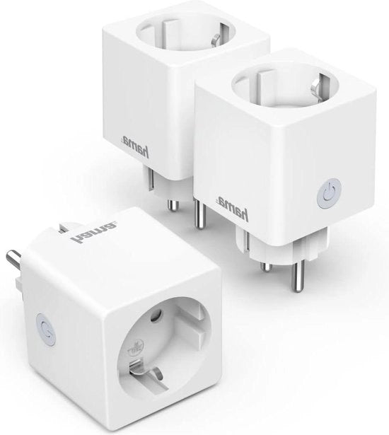 Stopcontatto WLAN avanzato 3-pack mini presa - Wi-Fi senza hub - controllo vocale e app - illuminazione di Natale decorazione ventilatore - 3680W 16A - bianco