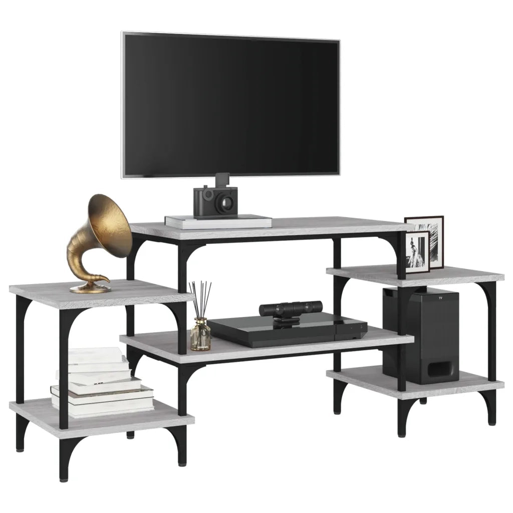 Mobile Porta TV Grigio Sonoma 117x35x52 cm in Legno Multistrato 826318