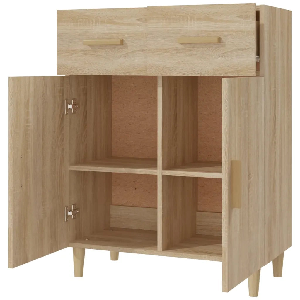 Credenza Rovere Sonoma 69,5x34x89 cm in Legno Multistrato 812189