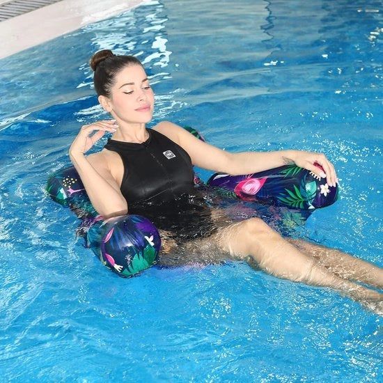 Sedia da Bagno Inflabile Flamingo - Oasi Floatante per Piscina Spiaggia Lago con Materiale Tessile Regolabile