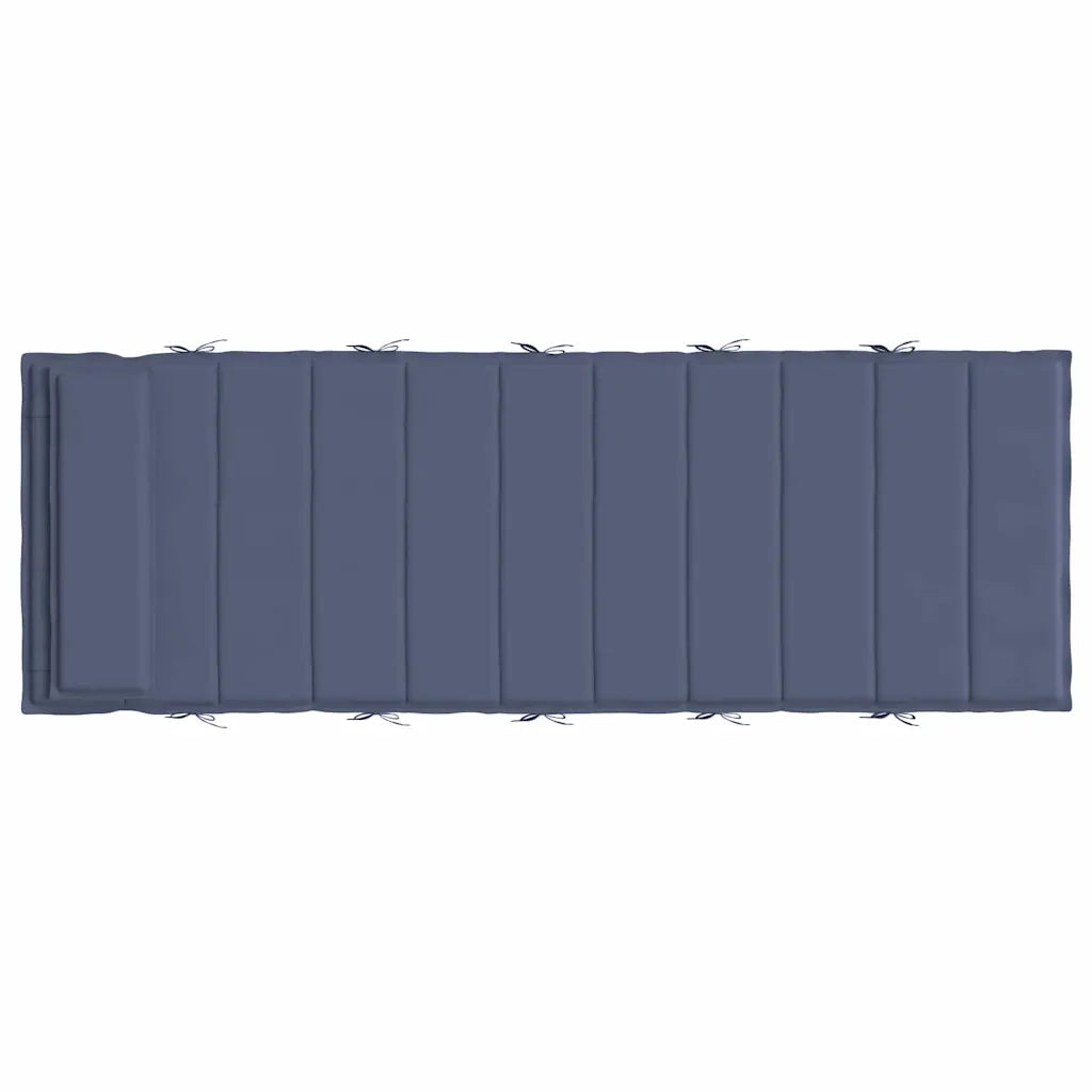 Cuscino per Lettino Blu Marino 180x60x4 cm in Tessuto Oxford