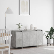 Credenza Grigia in Cemento Grigio cemento Legno ingegnerizzato