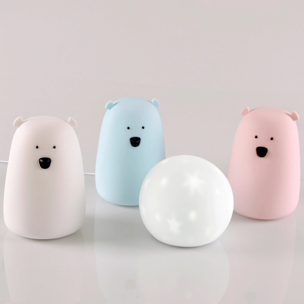 Lampada LED silicone Orso rosa TAP TAP USB Polux RGBW