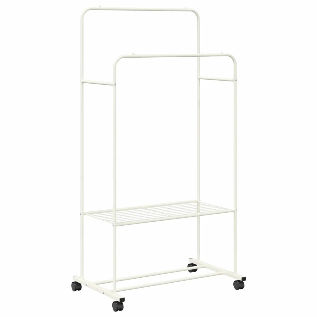Stendibiancheria con lo scaffale Bianco 80 x 53 x 156 cm CFW6642584