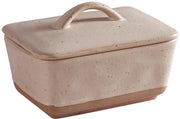 Botte di burro in stile europeo con coperchio - contenitore di burro - contenitore di burro con coperchio - scatola di burro - Scatola di burro quadrata in ceramica - 350 ml - Ceramica