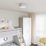 Lampade a soffitto con paralume stellato Grigio Ã˜ 30 cm Tessuto E27