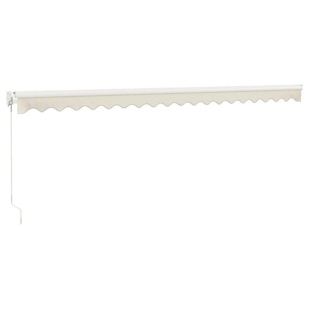 Tenda da Sole Retrattile Crema 5x3 m in Tessuto e Alluminio 3154430