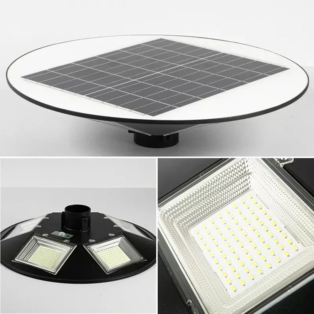 Trade Shop - Lampione Ufo Led Solare 350w Sensore Movimento Crepuscolare Luce Fredda 6500k Ip65 -