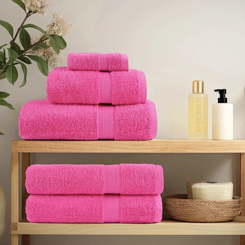 Asciugamani Premium SOLUND 2 pz | Teli per bagno Rosa 100x200 cm 600 g/m2