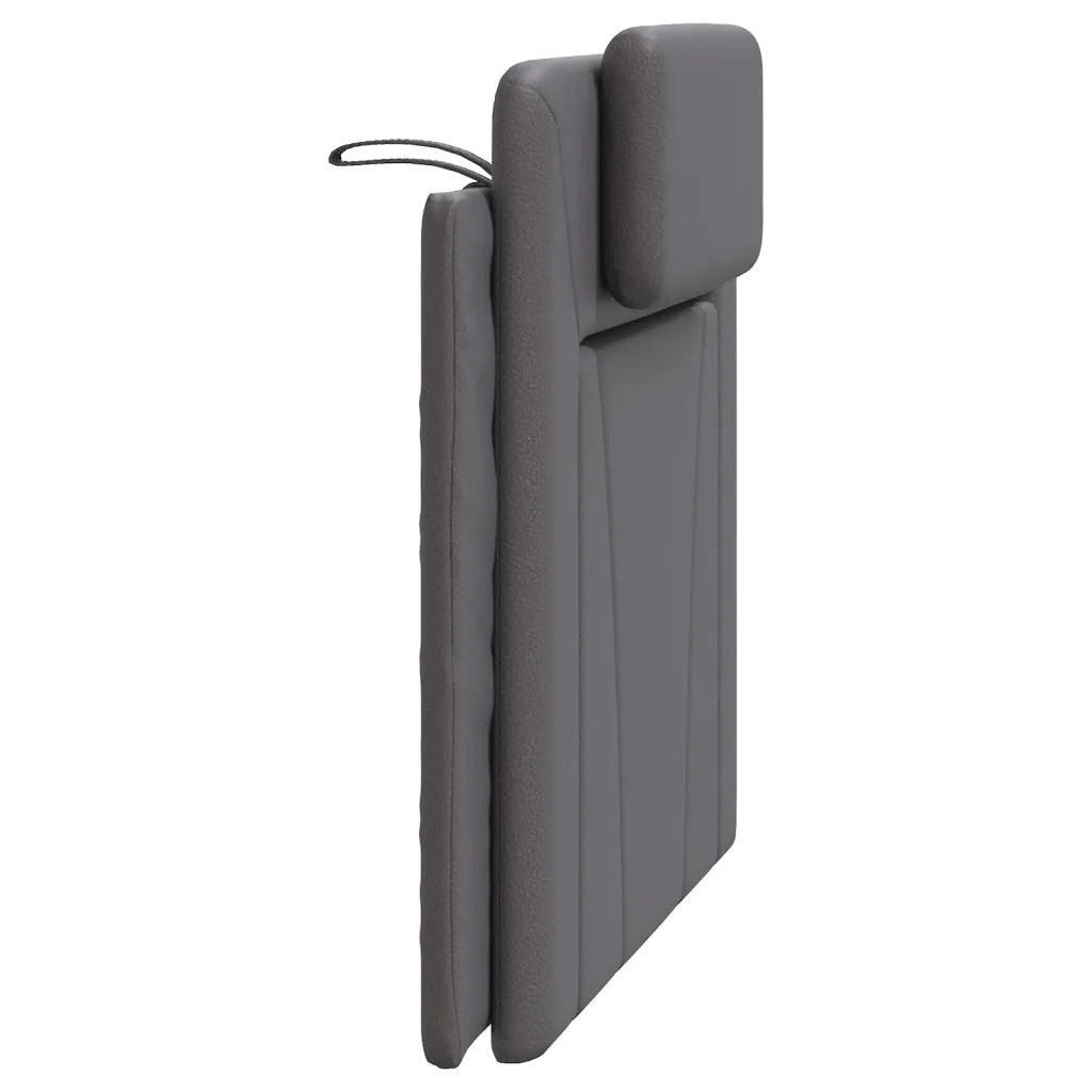 Cuscino Testiera Viana Grigio 100 cm in Similpelle 374777