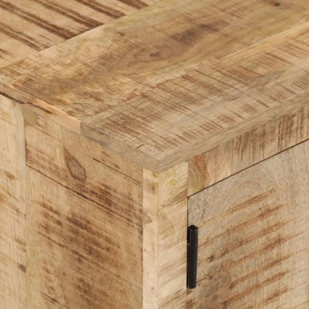 Mobile Porta TV con Ruote 110x30x37 cm in Legno di Mango Grezzo cod mxl 67984