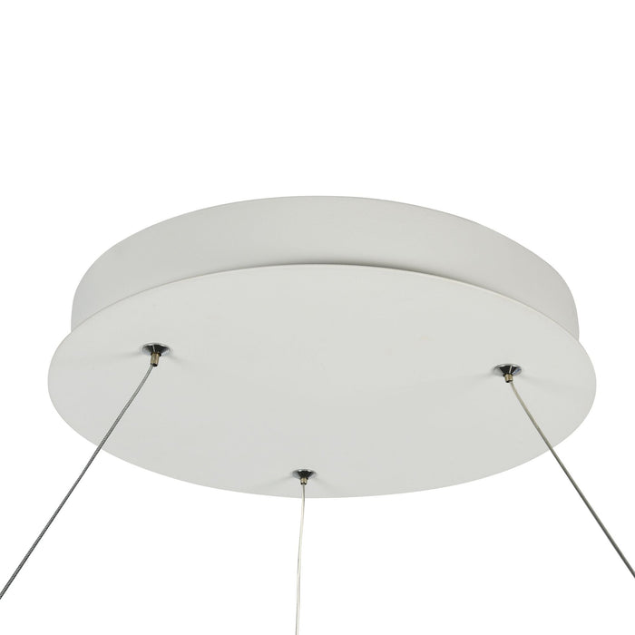 Lampada pendente Modern in Metallo Nola Bianco