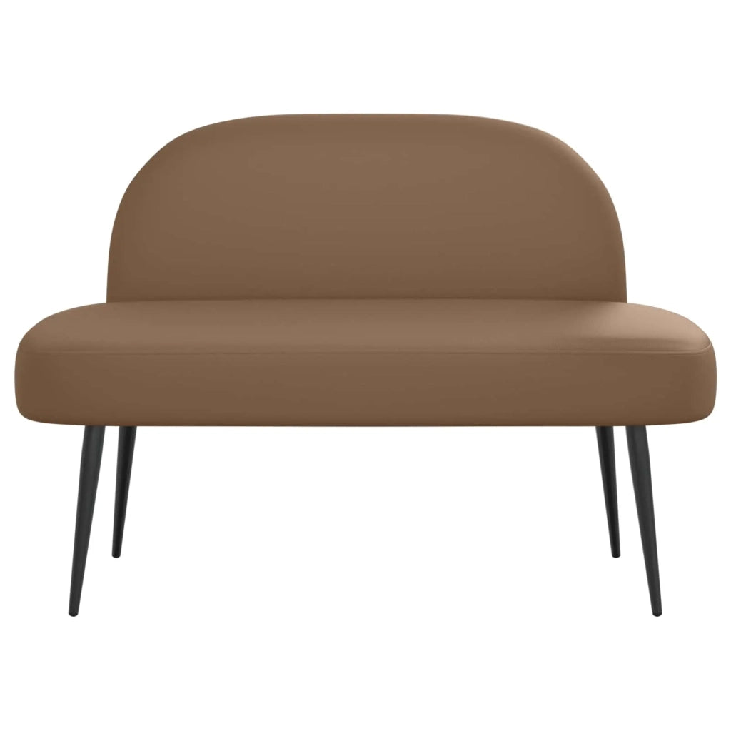 Panchina imbottita con schienale Cappuccino 110 x 60 x 76 cm 42040804