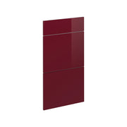 Vicco Frontale cucina Rosso lucido 39.6 x 70.4 cm frontale del mobile per mobile base con cassetti