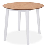 Set da Pranzo 3 pz in MDF e Legno di Hevea Bianco 274942