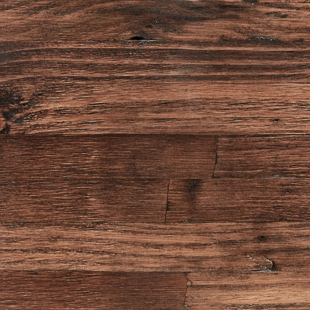 Tavolo da pranzo in legno di pino scuro MDF 160 x 90 cm Gambe stabili in metallo nero Sala da pranzo Soggiorno Stile industriale