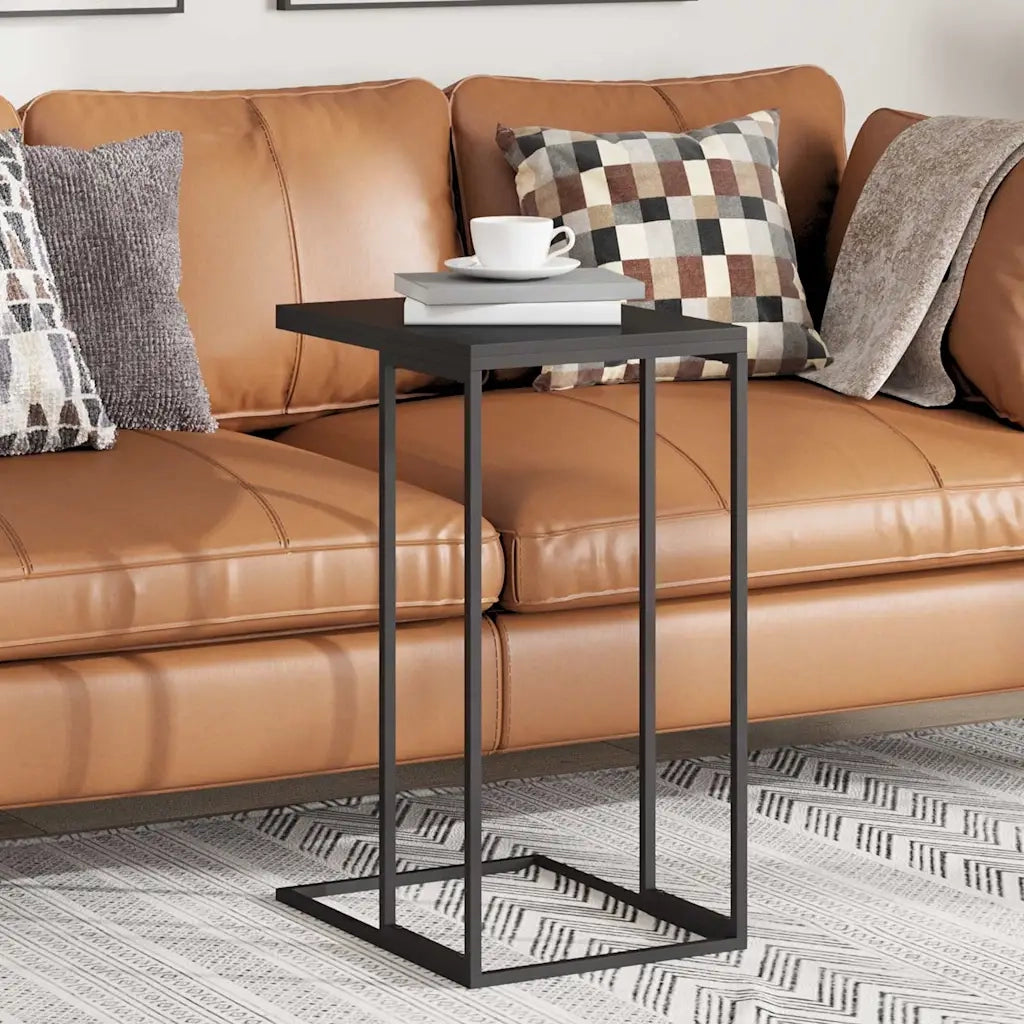 Tavolino da Salotto Nero 40x30x59 cm in Legno Multistrato 336130