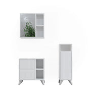 Vicco Set di mobili da bagno Bianco 3 parti