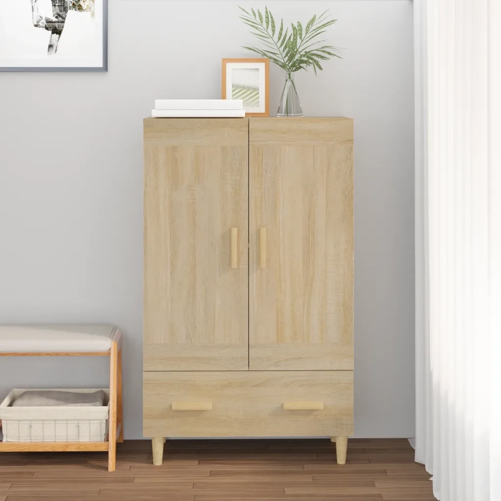 Credenza Rovere Sonoma 70x31x115 cm in Legno Multistrato cod mxl 16830