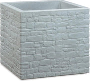 Pannello quadrato per giardino 30 contenitori in Stony Grey - Realizzato con plastica riciclata per esterni