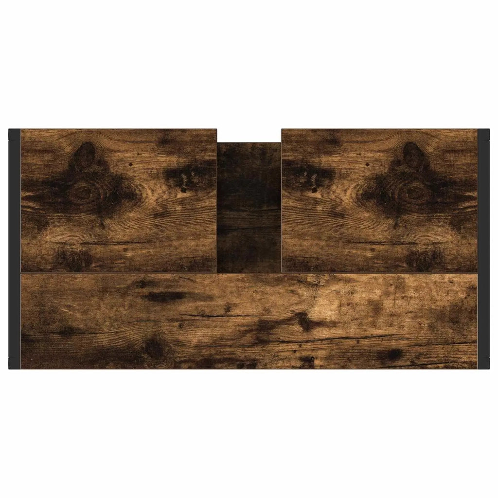 Mobile da Bagno con porta Quercia Fumosa 60 x 30 x 60 cm 886488