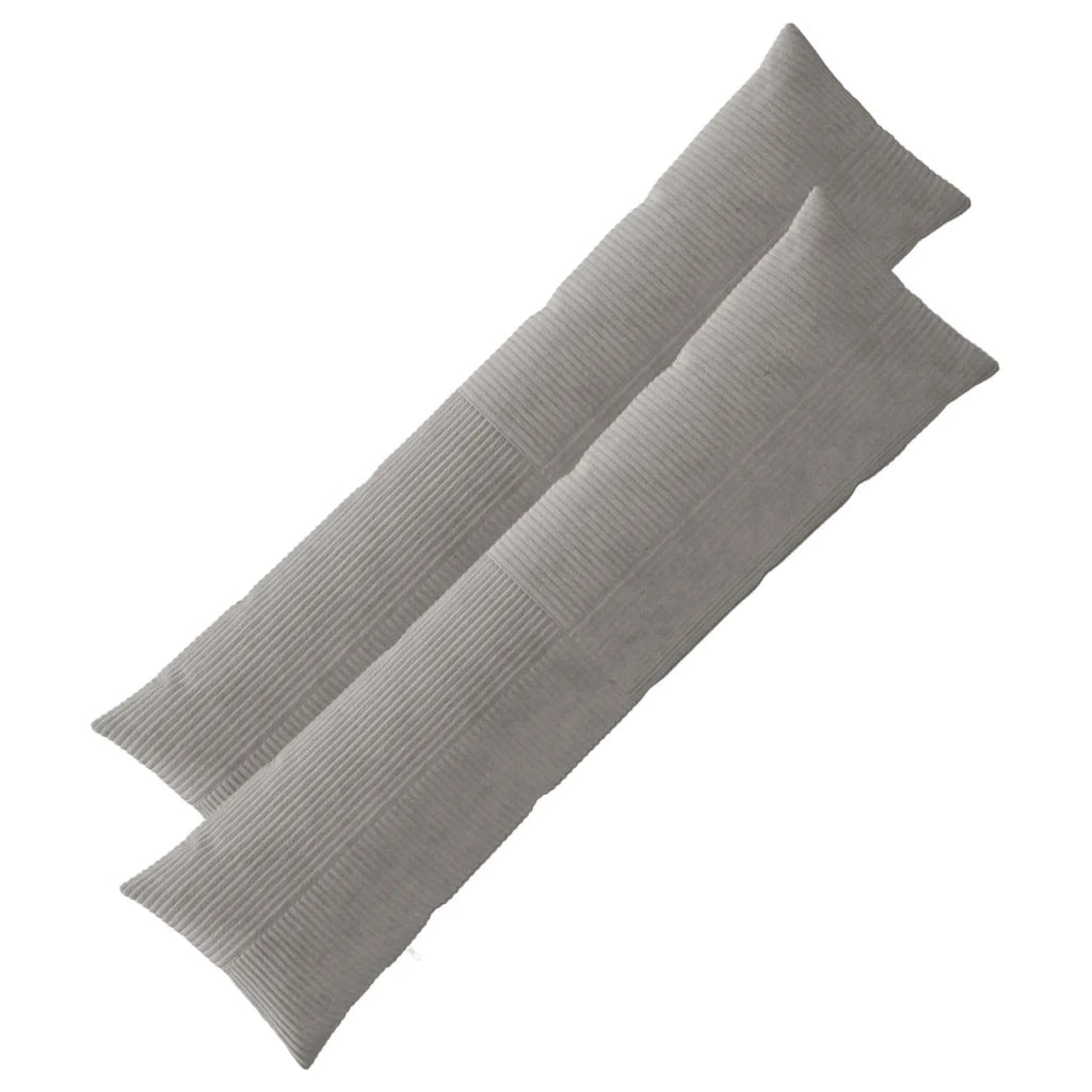 Federa 2 pcs ALMELO Grigio Chiaro 40 x 145 cm corduroy 914294