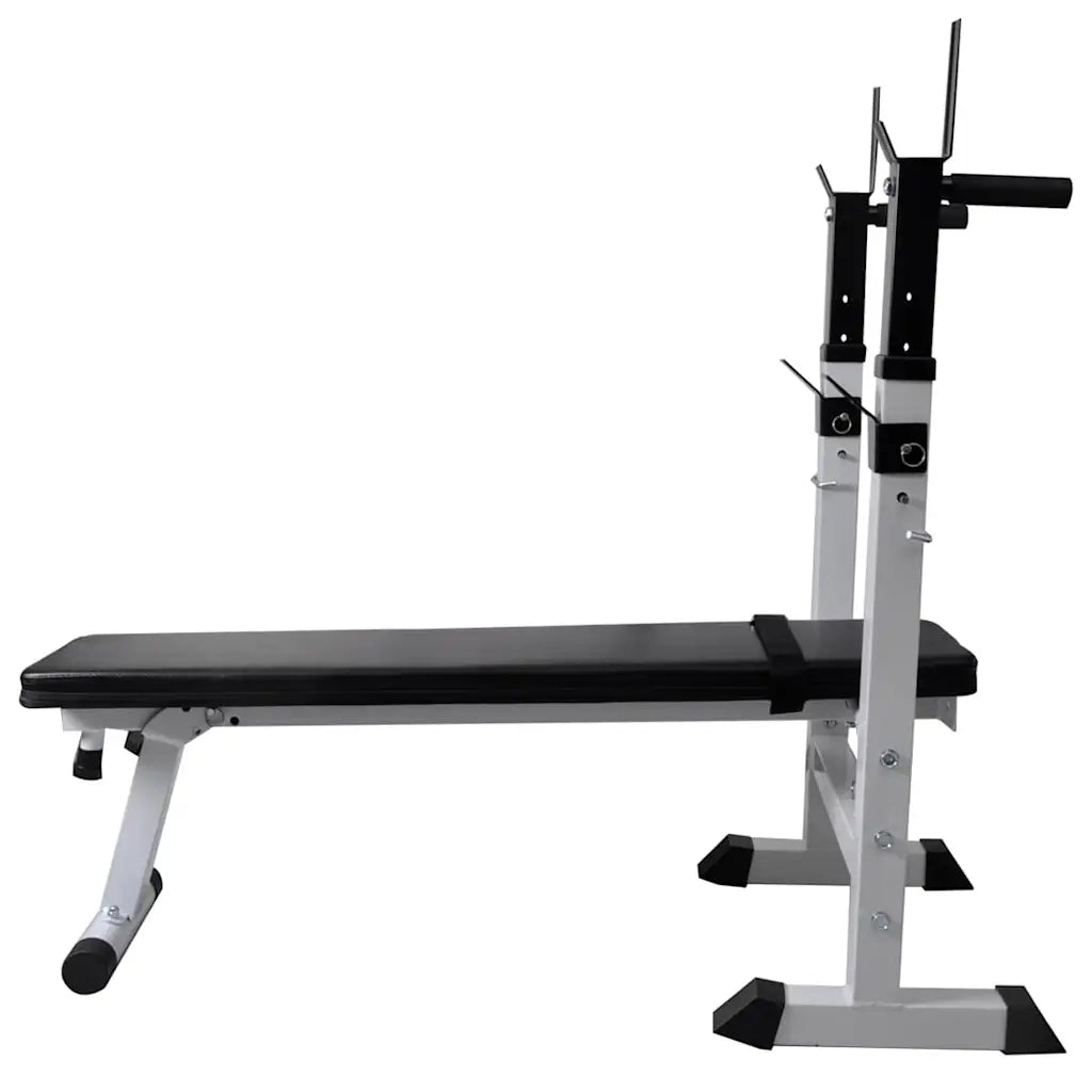 Panca Reclinabile con Rack Bilanciere e Set Manubri 90 kg cod mxl 61108