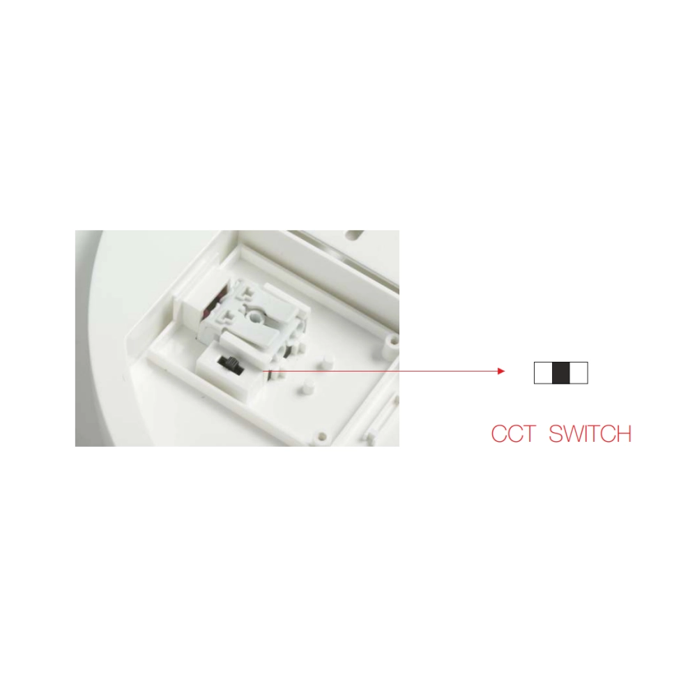 Plafoniera a led quadrata 25W CCT Switch IP54